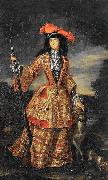 Jan Frans van Douven Anna Maria Luisa de' Medici in hunting dress